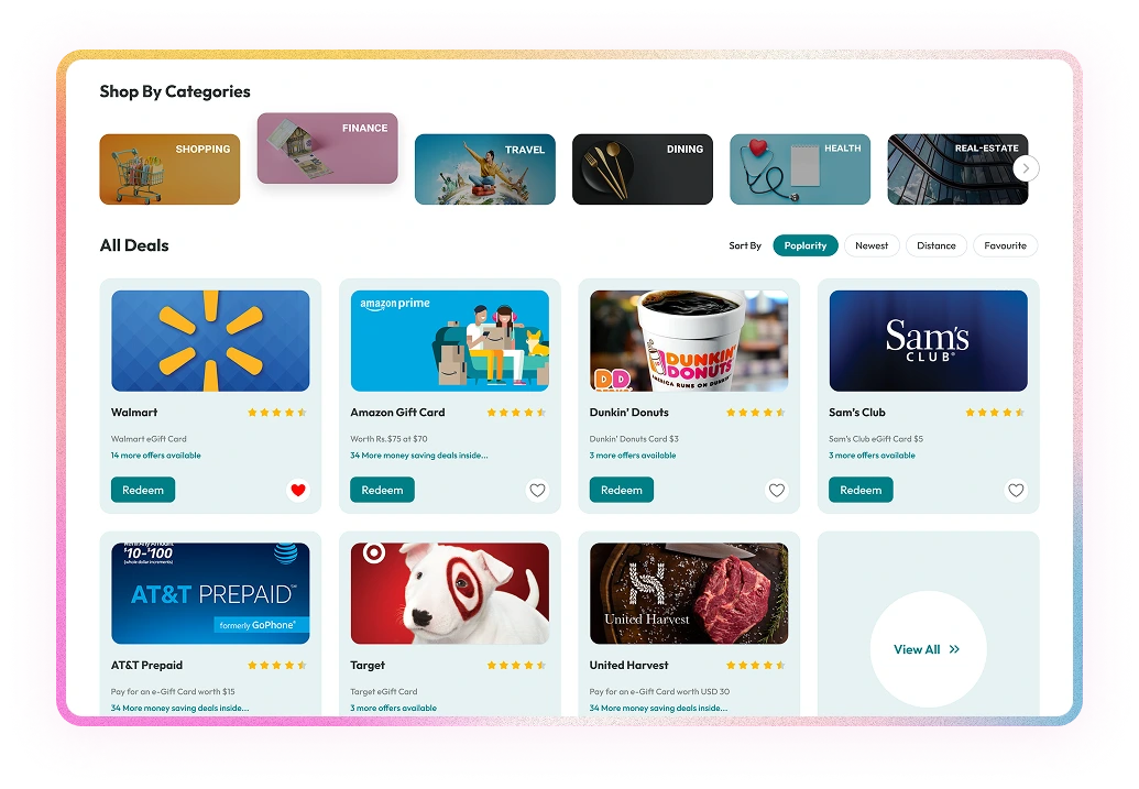 Global rewards with local curation